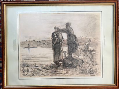 After Jean François Millet 

End of day 

Engraving...