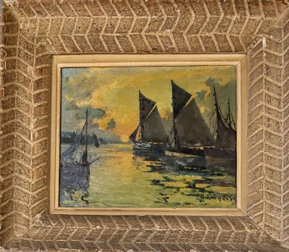 R. FOUQUES

Marine

Huile sur toile signée...