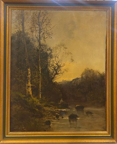 A. NOLET (XIX) 

Bord de rivière

Huile sur...
