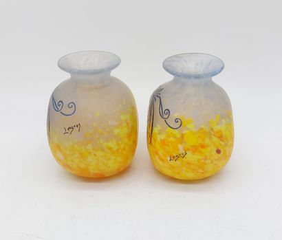 LEGRAS

Paire de vases Legras en pâte de...