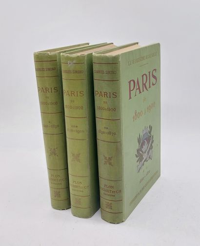 LA VIE PARISIENNE DE 1800 à 1900

3 volumes...