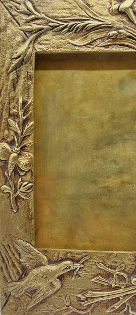 BEAUTIFUL PHOTO FRAME in bronze decorated...