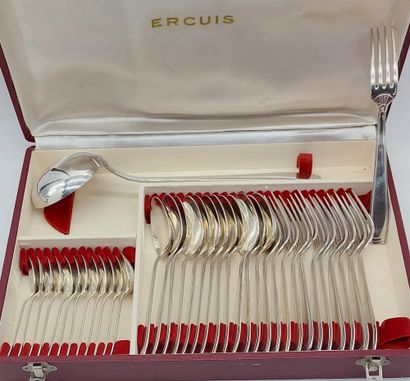 ERCUIS

Ménagère en métal argenté comprenant...