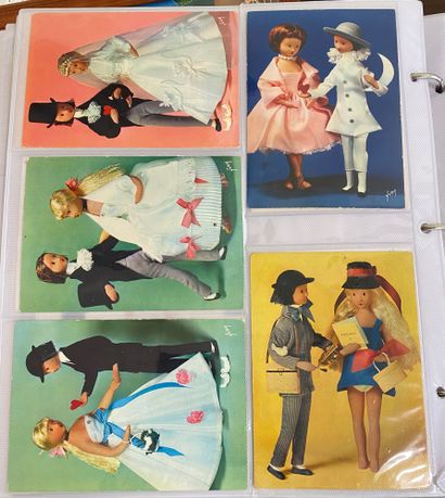 SET OF OLD POST CARDS, postcards by Peynet...