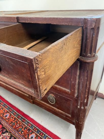 mahogany WOODEN CABINET opening with five...