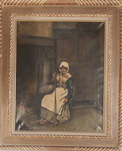INTERIOR SCENE

Oil on canvas signed lower...