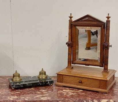 SMALL BARBIERE in natural wood opening with...