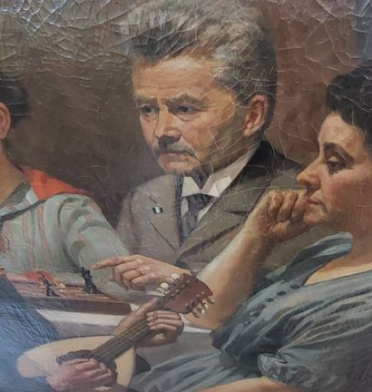 E. ENGERT

Les Joueurs d'échecs 

Huile sur...