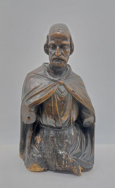 SAINT in carved wood

18th century

H : 33...