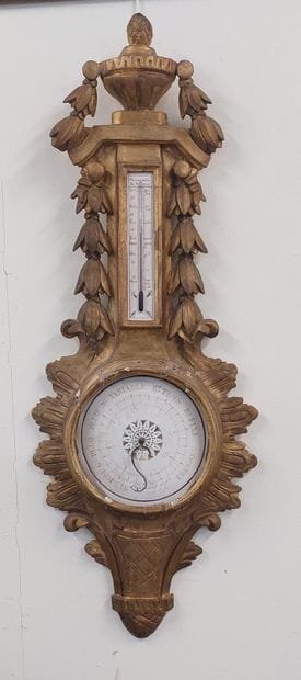 Gilded wood BAROMETER

Louis XVI period

H...
