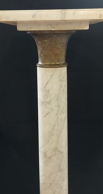 COLUMN in marble and bronze

H : 114 cm

(chips...