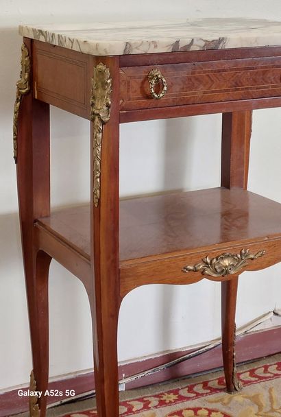 TABLE DE SALON in veneered wood opening by...