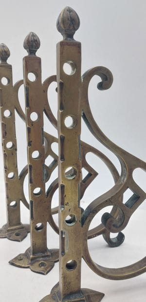 THREE BRONZE RACK SUPPORTS

30 x 18 cm