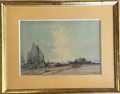 F. FRANTZ (XIX) 

Bord de mer animé

Aquarelle...