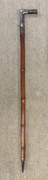 Metal, horn and brass SYSTEM CANE, bamboo...