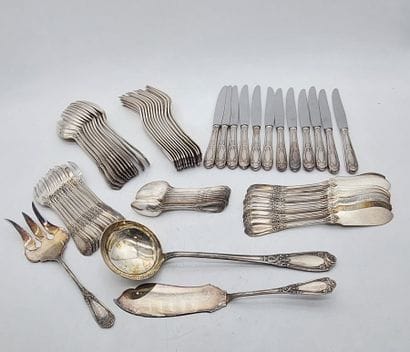 silver-plated metal HOUSEHOLD including :...