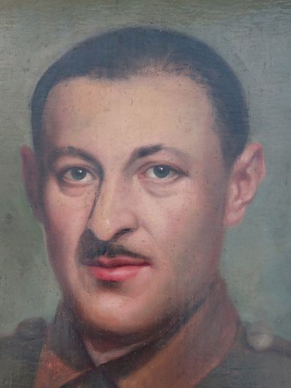 PORTRAIT OF A MAN

Oil on panel signed and...