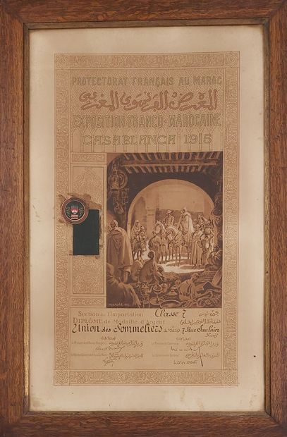 TWO DIPLOMAS

French Protectorate in Morocco...