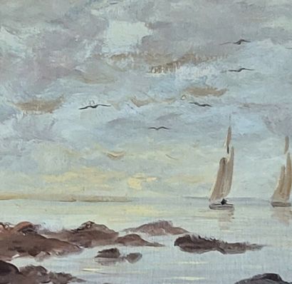 P. GAEZ ?

Marine

Oil on panel signed lower...