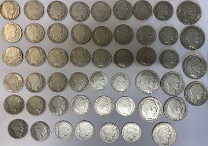LOT OF SILVER PIECES including : 

- 42 pieces...
