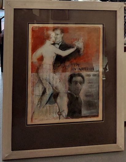 Mabella POLICASTRO 

Set of 7 acrylics and...