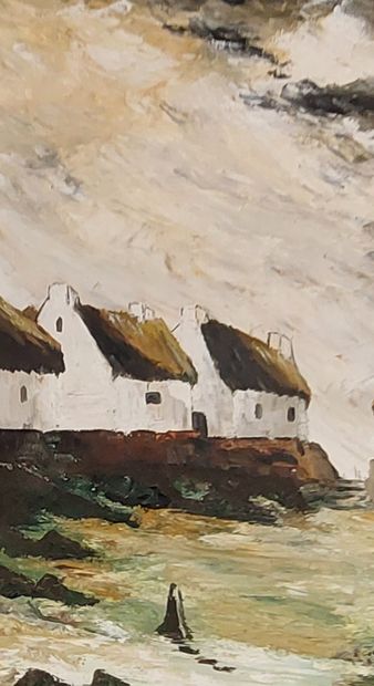 THAZAR?

Houses by the sea 

Oil on canvas...