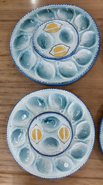 SAINT-CLEMENT

Six Saint-Clément earthenware...
