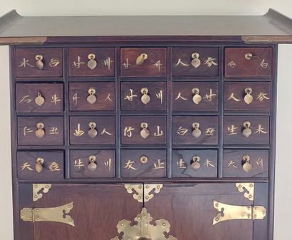CHINA

Cabinet with two doors and 22 drawers,...