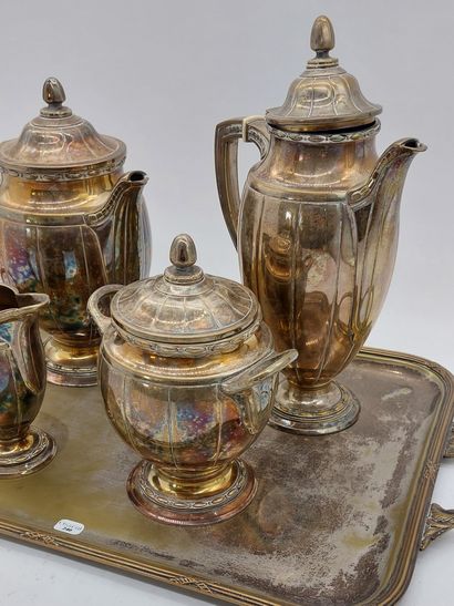 Silver-plated TEA AND COFFEE SET including...