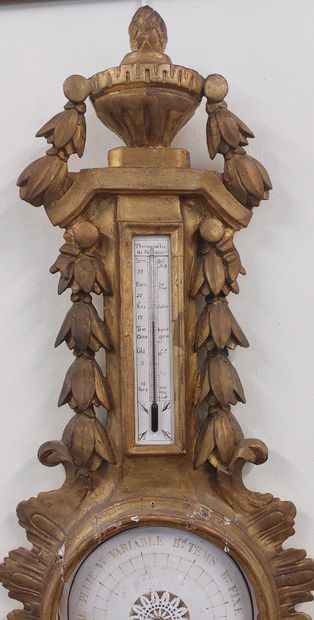Gilded wood BAROMETER

Louis XVI period

H...