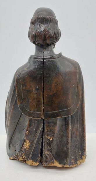 SAINT in carved wood

18th century

H : 33...