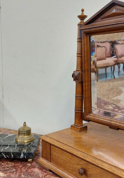 SMALL BARBIERE in natural wood opening with...