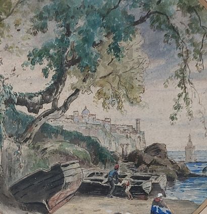 A. ORRY

Washerwomen

Signed watercolors

D...