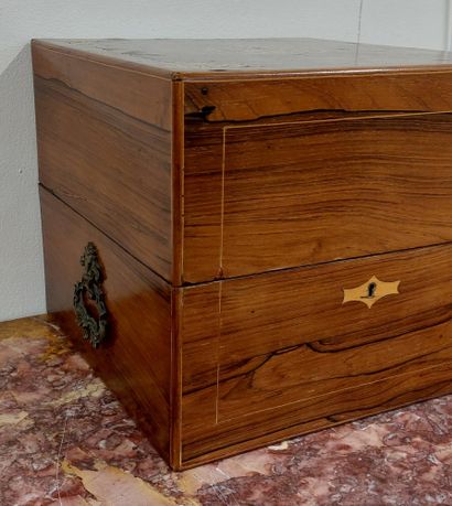 LIQUEUR CELLAR CASE in rosewood veneer with...