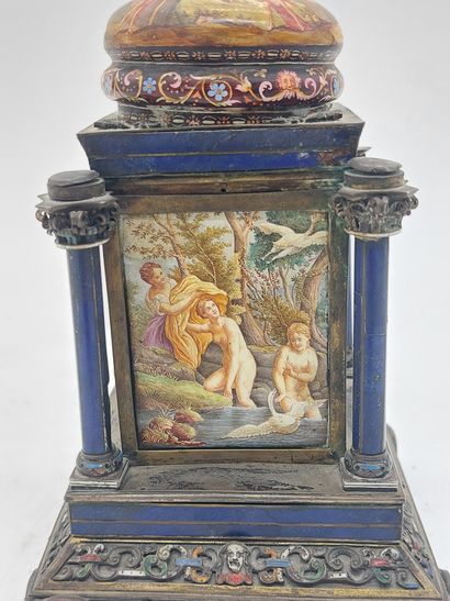 KIOSQUE en émaux cloisonnés émaillés 

H...
