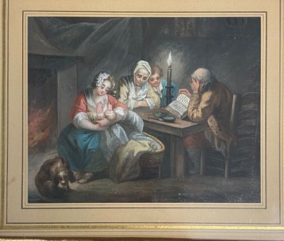 LOT comprenant : 

- portrait de jeune fille,...