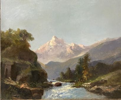 Emile GODCHAUX (1860-1938)

Paysage de montagne

Huile...