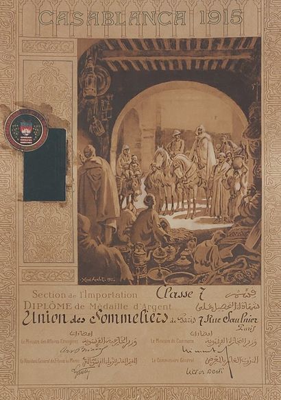 TWO DIPLOMAS

French Protectorate in Morocco...