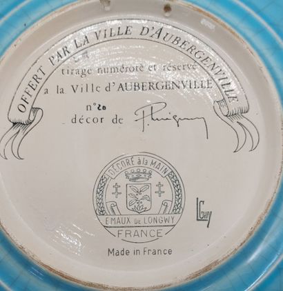 LONGWY

Assiette en émaux de Longwy 

H :...