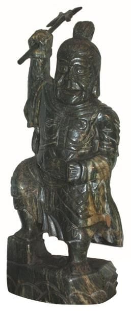 CHINE
SCULPTURE en jade néphrite figurant...