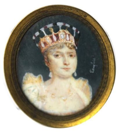 MINIATURE figurant Josephine Signée Lang...