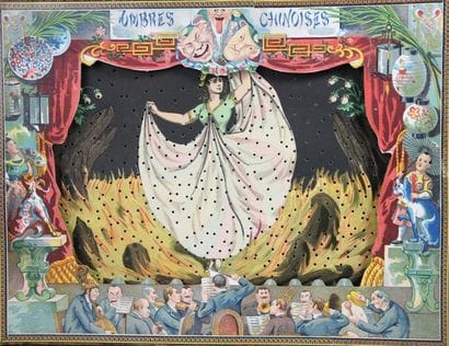 JEU D'OMBRES CHINOISES dans sa boîte d'o...