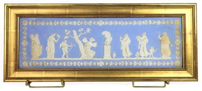 PLAQUE en porcelaine de Wedgwood représentant...
