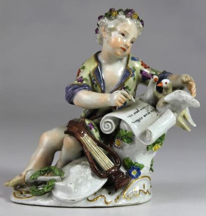 SAXE
SUJET en porcelaine polychrome représentant...