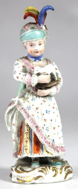 SAXE
SUJET en porcelaine polychrome représentant...