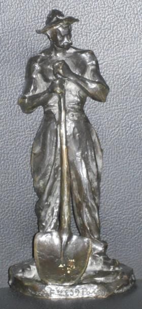 Aimé Jules DALOU (1838-1902)
Le terrassier
Bronze...