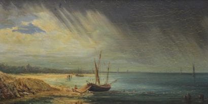 ECOLE FRANCAISE DU XIXème siècle
Marine Huile...