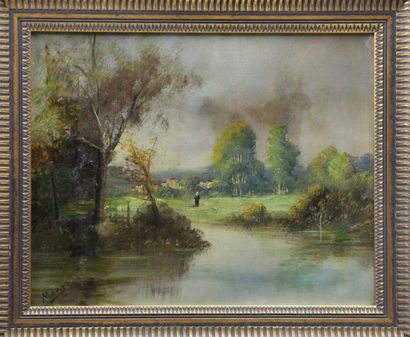 ECOLE FRANCAISE début XXème siècle
Paysage...