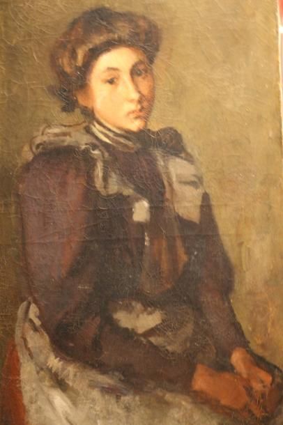ECOLE FRANCAISE DU XIXème siècle
Portrait...