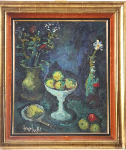 ÉCOLE MODERNE RUSSE
Nature morte aux fruits...